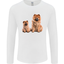 Chow Chows Dog Puppy Mens Long Sleeve T-Shirt White