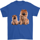 Chow Chows Dog Puppy Mens T-Shirt 100% Cotton Royal Blue