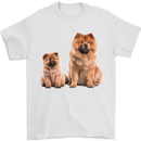 Chow Chows Dog Puppy Mens T-Shirt 100% Cotton White