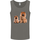 Chow Chows Dog Puppy Mens Vest Tank Top Charcoal