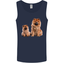 Chow Chows Dog Puppy Mens Vest Tank Top Navy Blue