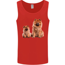 Chow Chows Dog Puppy Mens Vest Tank Top Red