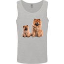 Chow Chows Dog Puppy Mens Vest Tank Top Sports Grey