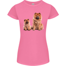 Chow Chows Dog Puppy Womens Petite Cut T-Shirt Azalea