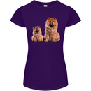 Chow Chows Dog Puppy Womens Petite Cut T-Shirt Purple