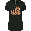 Chow Chows Dog Puppy Womens Wider Cut T-Shirt Black