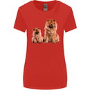 Chow Chows Dog Puppy Womens Wider Cut T-Shirt Red
