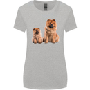 Chow Chows Dog Puppy Womens Wider Cut T-Shirt Sports Grey