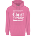 Christ Strong Christianity Christian God Jesus Mens 80% Cotton Hoodie Azelea