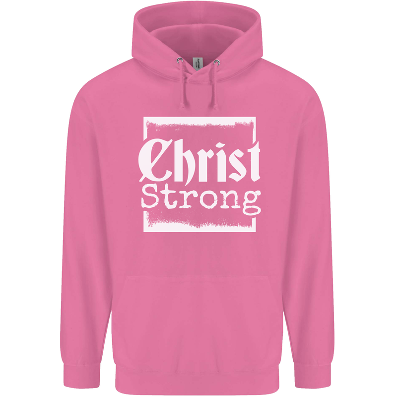 Christ Strong Christianity Christian God Jesus Mens 80% Cotton Hoodie Azelea