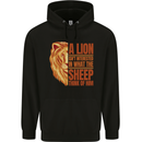 Christian Lion Quote Christianity Religion Childrens Kids Hoodie Black