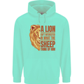 Christian Lion Quote Christianity Religion Childrens Kids Hoodie Peppermint