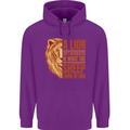 Christian Lion Quote Christianity Religion Childrens Kids Hoodie Purple