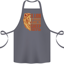 Christian Lion Quote Christianity Religion Cotton Apron 100% Organic Steel