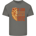 Christian Lion Quote Christianity Religion Mens Cotton T-Shirt Tee Top Charcoal