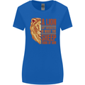 Christian Lion Quote Christianity Religion Womens Wider Cut T-Shirt Royal Blue
