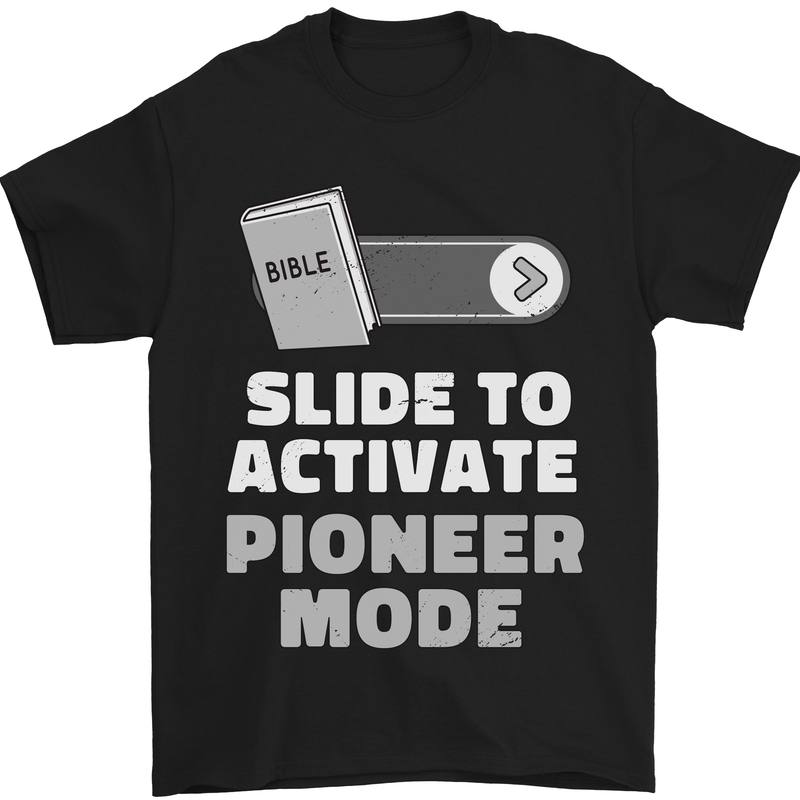 a black t - shirt that says slide to activate a phone mode