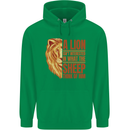 Christianity Lion Quote Religion Christian Childrens Kids Hoodie Irish Green
