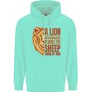 Christianity Lion Quote Religion Christian Childrens Kids Hoodie Peppermint