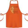 Christianity Lion Quote Religion Christian Cotton Apron 100% Organic Orange