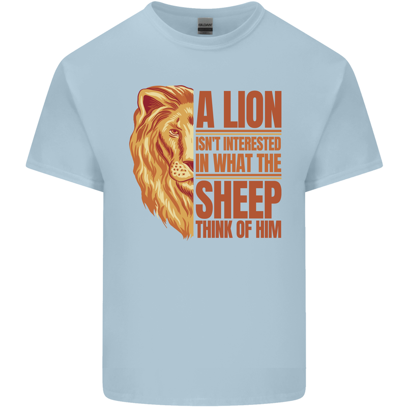Christianity Lion Quote Religion Christian Kids T-Shirt Childrens Light Blue