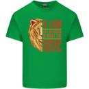 Christianity Lion Quote Religion Christian Mens Cotton T-Shirt Tee Top Irish Green