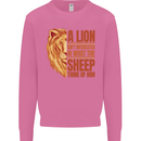 Christianity Lion Quote Religion Christian Mens Sweatshirt Jumper Azalea