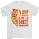 Christianity Lion Quote Religion Christian Mens T-Shirt 100% Cotton White