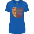 Christianity Lion Quote Religion Christian Womens Wider Cut T-Shirt Royal Blue