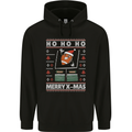 Christmas American Football Xmas Childrens Kids Hoodie Black