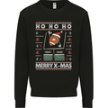 Christmas American Football Xmas Mens Sweatshirt Jumper Black