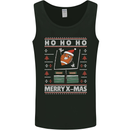 Christmas American Football Xmas Mens Vest Tank Top Black