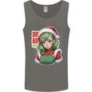 Christmas Anime Girl Xmas Mens Vest Tank Top Charcoal