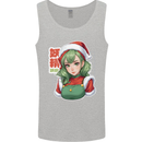 Christmas Anime Girl Xmas Mens Vest Tank Top Sports Grey