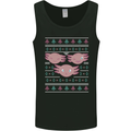 Christmas Axolotl Funny Xmas Mens Vest Tank Top Black
