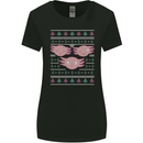 Christmas Axolotl Funny Xmas Womens Wider Cut T-Shirt Black