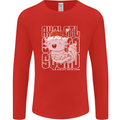 Christmas Axolotl Xmas Mens Long Sleeve T-Shirt Red