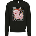 Christmas Axolotl Xmas Mens Sweatshirt Jumper Black