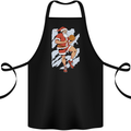 Christmas Basketball Santa Xmas Cotton Apron 100% Organic Black