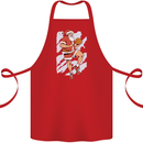 Christmas Basketball Santa Xmas Cotton Apron 100% Organic Red