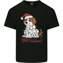 Christmas Beagle Funny Dog Xmas Mens Cotton T-Shirt Tee Top Black