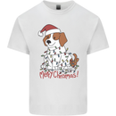 Christmas Beagle Funny Dog Xmas Mens Cotton T-Shirt Tee Top White