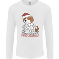 Christmas Beagle Funny Dog Xmas Mens Long Sleeve T-Shirt White