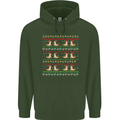 Christmas Bearded Dragon Xmas Reptile Childrens Kids Hoodie Forest Green