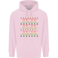 Christmas Bearded Dragon Xmas Reptile Childrens Kids Hoodie Light Pink