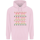 Christmas Bearded Dragon Xmas Reptile Childrens Kids Hoodie Light Pink