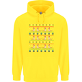 Christmas Bearded Dragon Xmas Reptile Childrens Kids Hoodie Yellow
