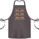 Christmas Bearded Dragon Xmas Reptile Cotton Apron 100% Organic Dark Grey
