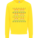 Christmas Bearded Dragon Xmas Reptile Kids Sweatshirt Jumper Yellow