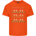 Christmas Bearded Dragon Xmas Reptile Kids T-Shirt Childrens Orange
